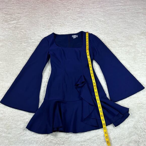 Finders Keepers blue drop waist ruffle dress, size small - Picture 4 of 9